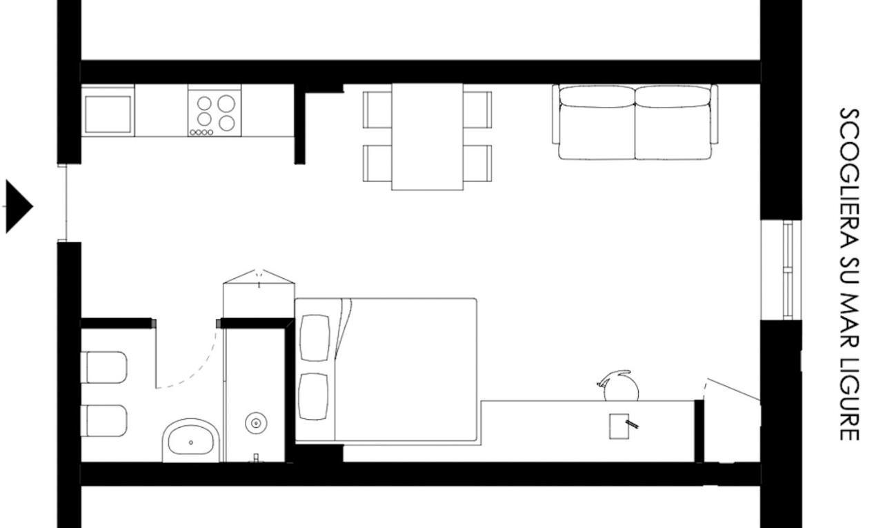 Ca De Ma - Sea Front Apartment Genoa Exterior photo
